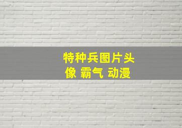 特种兵图片头像 霸气 动漫